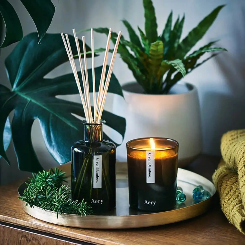 Aery Living Green Bamboo Reed Diffuser 200ml